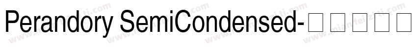 Perandory SemiCondensed字体转换